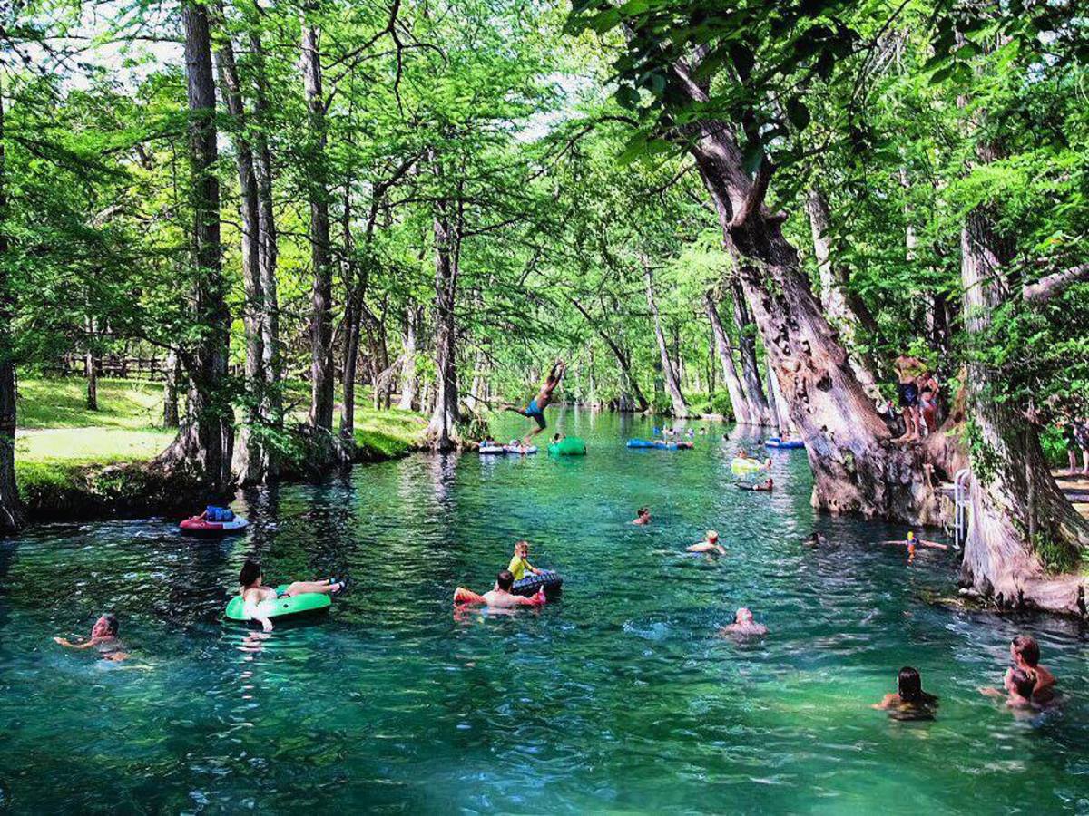 Floating the river in the Texas Hill Country